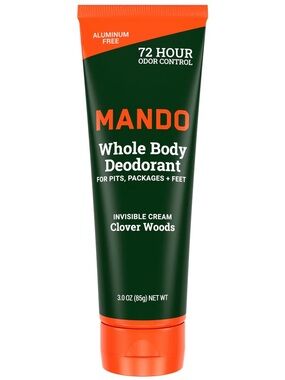 Mando Clover Woods Invisible Cream Whole Body Deodorant 3oz